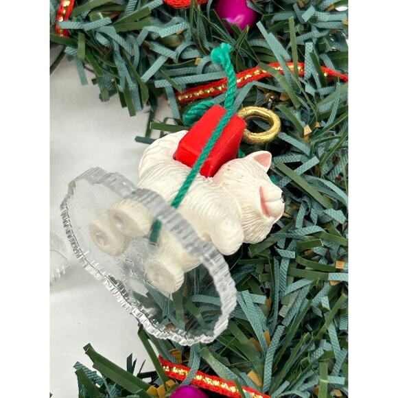 Hallmark Keepsake "Little Frosty Friends" Wreath with Ornaments Set - Picture 6 of 9
